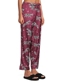 Two-Piece Zebra Print Pajama Set