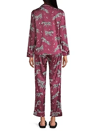 Two-Piece Zebra Print Pajama Set