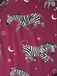 Two-Piece Zebra Print Pajama Set