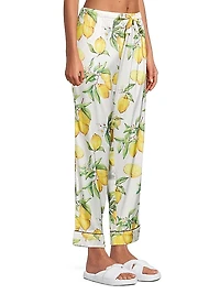 Two-Piece Citrus Print Pajama Set