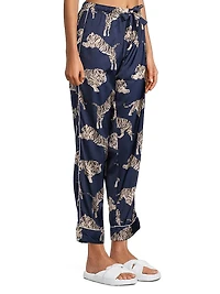 Two-Piece Tiger Print Pajama Set