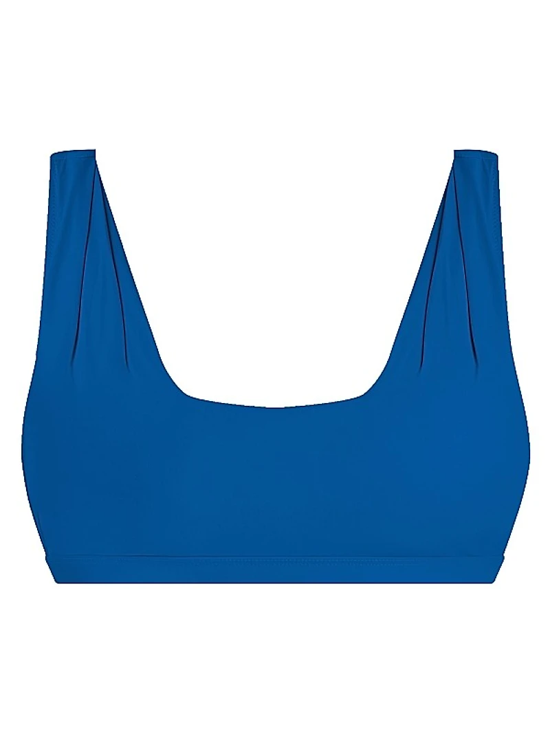 Como Pleated Bikini Top