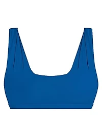 Como Pleated Bikini Top