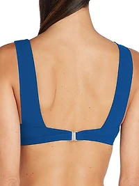 Como Pleated Bikini Top