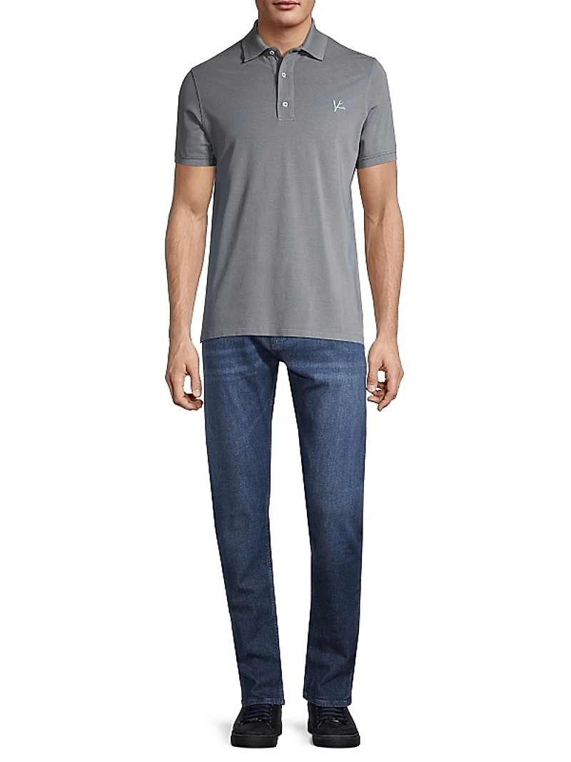 The Barchetta Distressed Straight-Leg Jeans