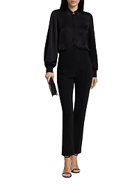 Brianne Pintuck Crepe Pants