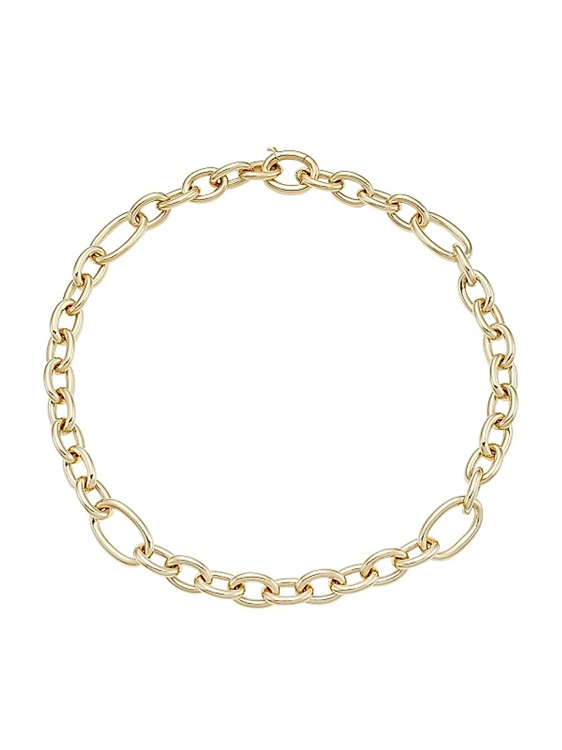 14K Gold Oval-Link Necklace