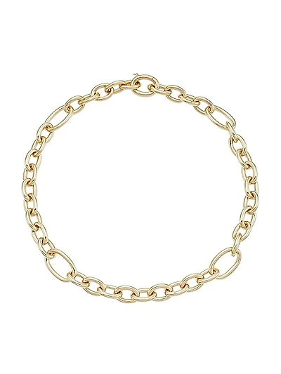 14K Gold Oval-Link Necklace