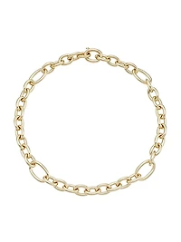 14K Gold Oval-Link Necklace
