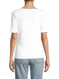 Soft-Touch Boatneck Tee
