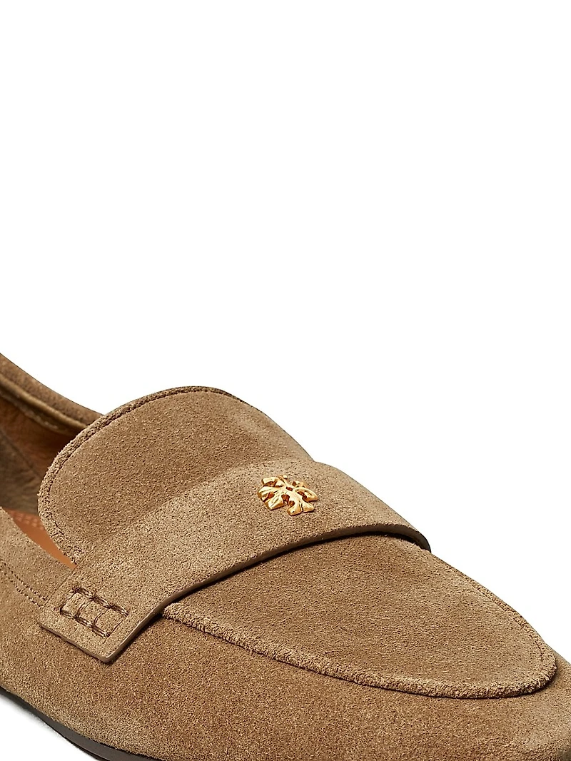 Logo Suede Ballet Loafers