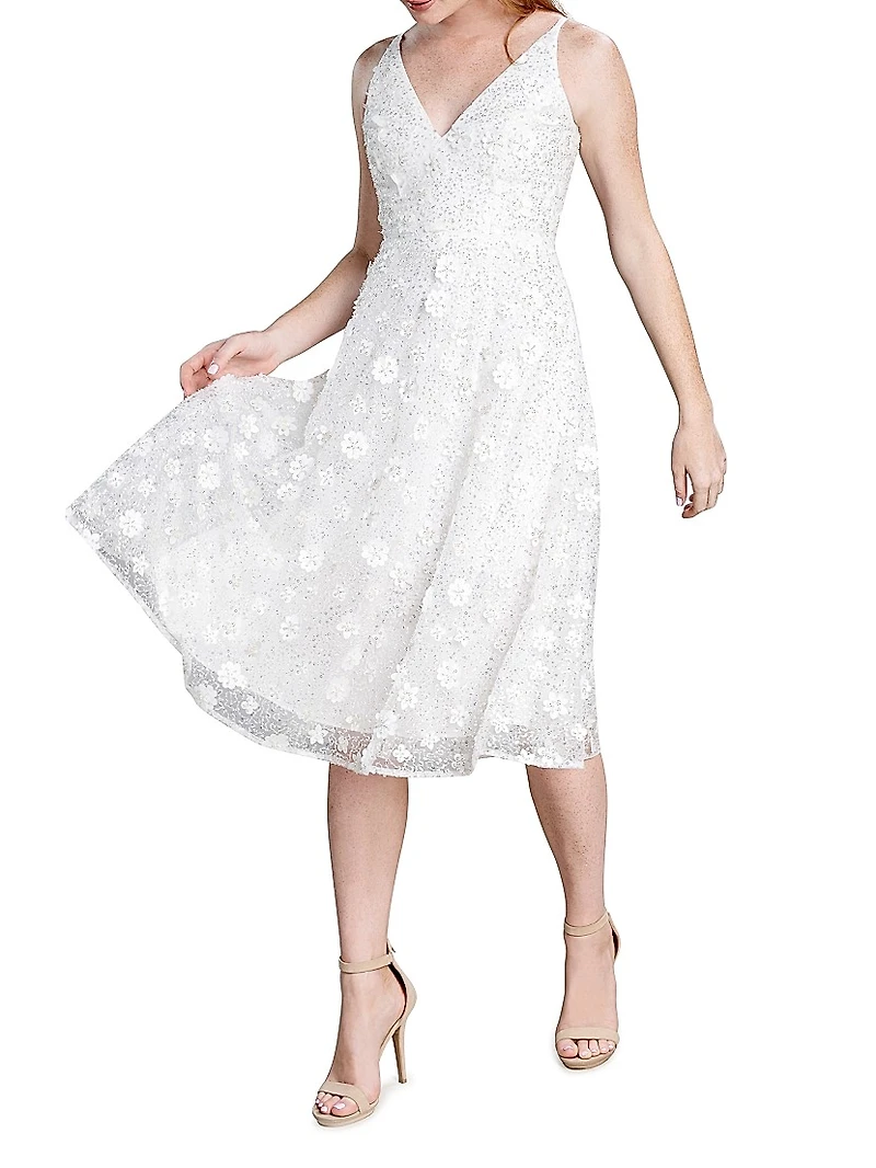 Elisa Embellished Midi Dress
