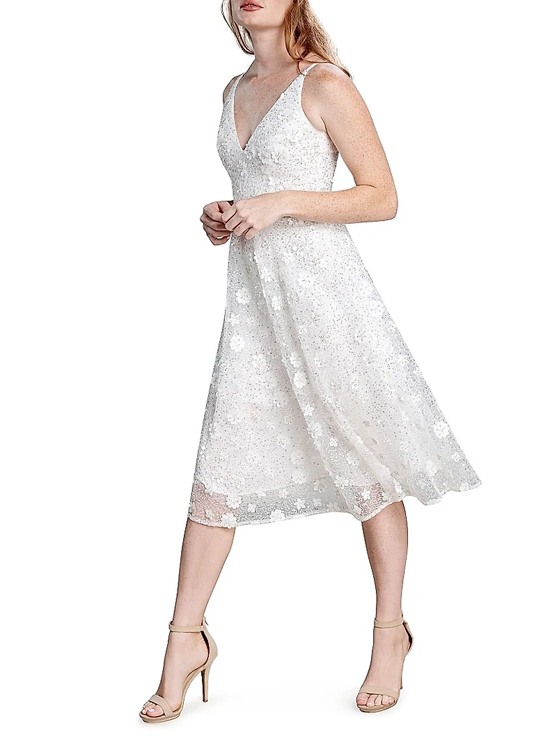 Elisa Embellished Midi Dress