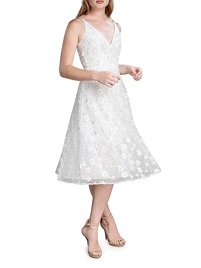 Elisa Embellished Midi Dress