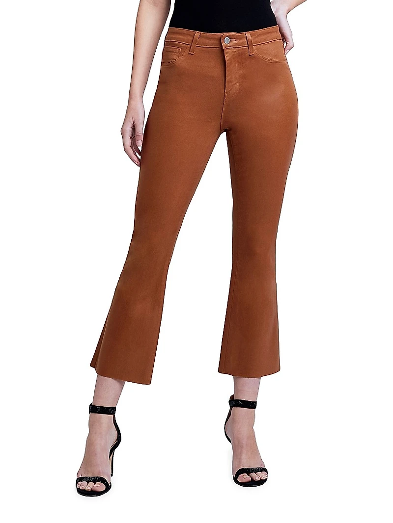 Kendra High-Rise Crop Flare Pants
