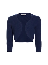 Ribbed Cashmere Shrug