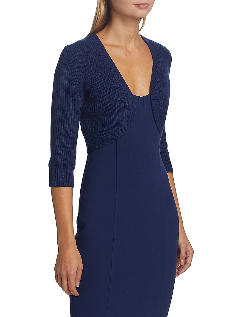 Ribbed Cashmere Shrug