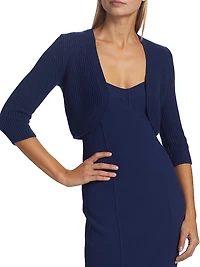 Ribbed Cashmere Shrug