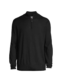 Quarter-Zip Wool Sweater