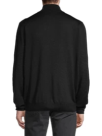 Quarter-Zip Wool Sweater