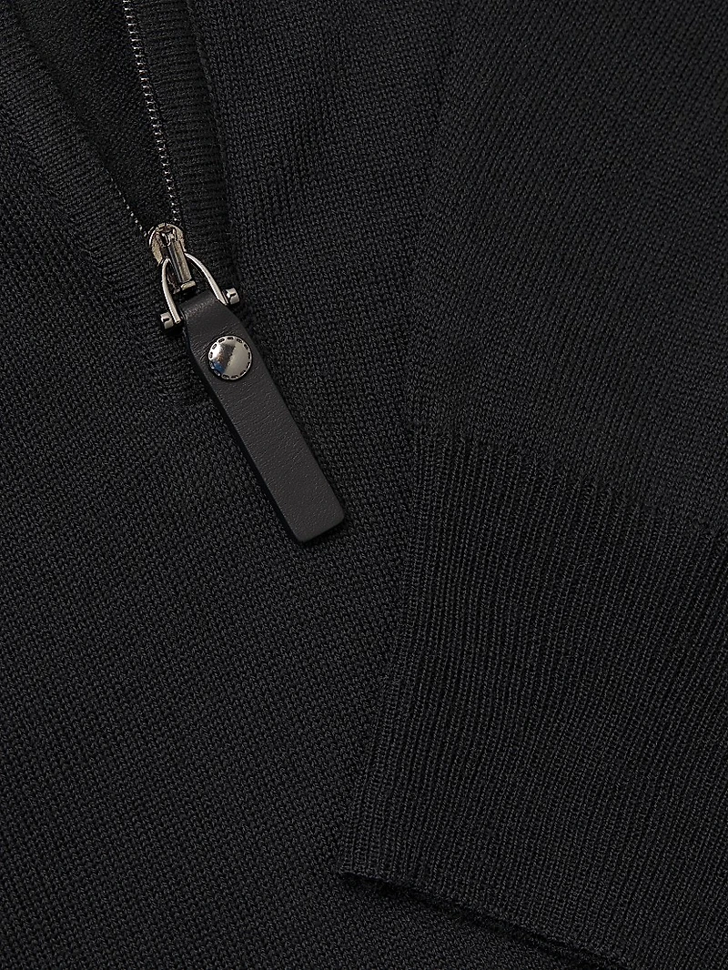 Quarter-Zip Wool Sweater