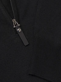 Quarter-Zip Wool Sweater