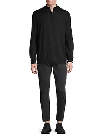 Quarter-Zip Wool Sweater