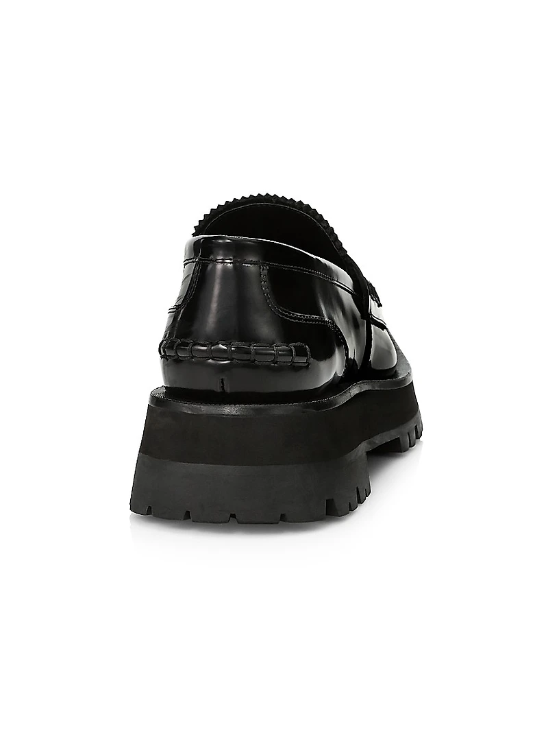 Carter Box Leather Lug Loafers