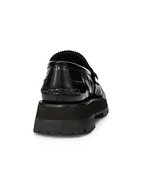 Carter Box Leather Lug Loafers