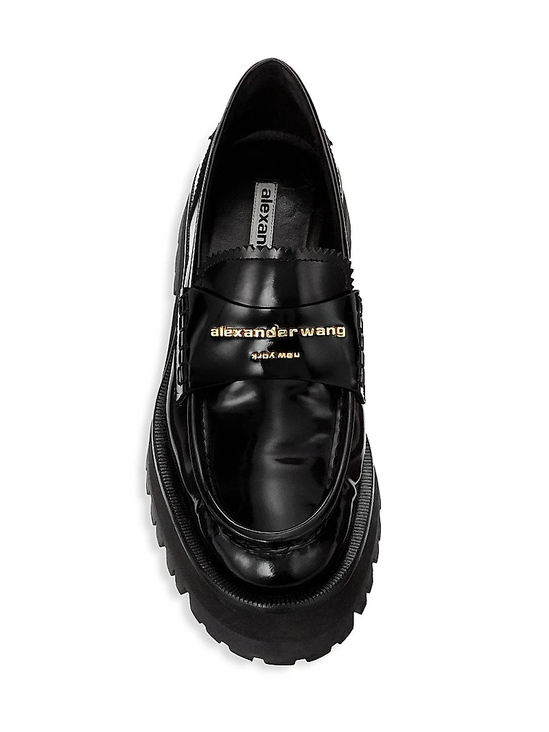 Carter Box Leather Lug Loafers
