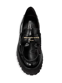 Carter Box Leather Lug Loafers
