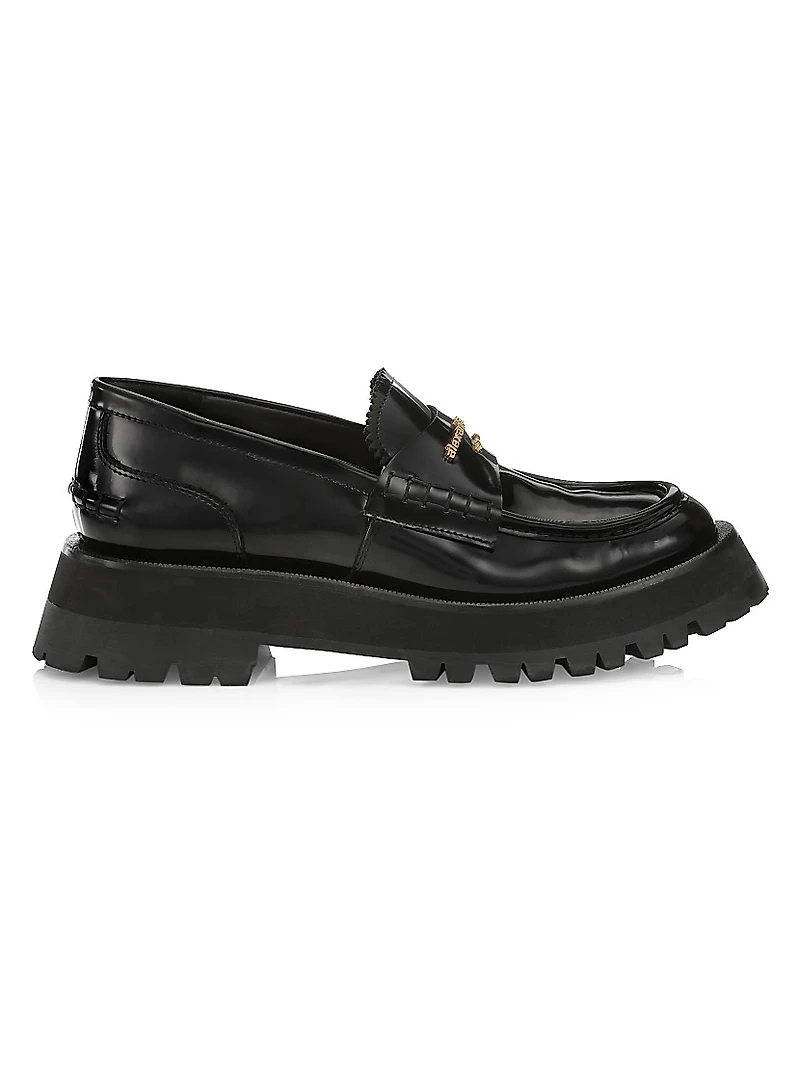 Carter Box Leather Lug Loafers