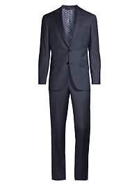 Wool Sharkskin Suit