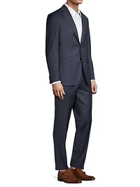 Wool Sharkskin Suit