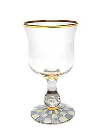 Sterling Check Water Glass