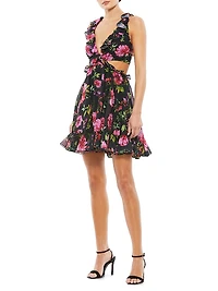 Ieena Floral Cut-Out Minidress