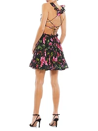 Ieena Floral Cut-Out Minidress
