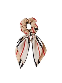 Little Girl's Striped Scarf Scrunchie