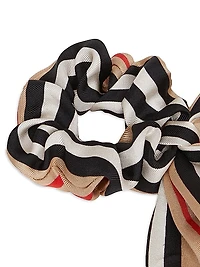 Little Girl's Striped Scarf Scrunchie