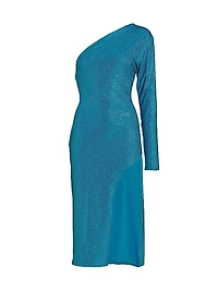 Sequined One-Shoulder Dress