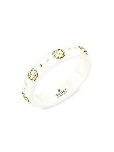 Icon Ring With Interlocking G