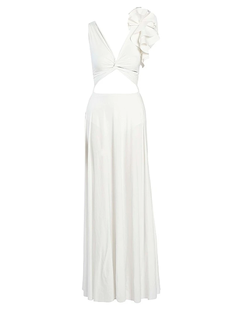 Blanca Ruffle Maxi Dress