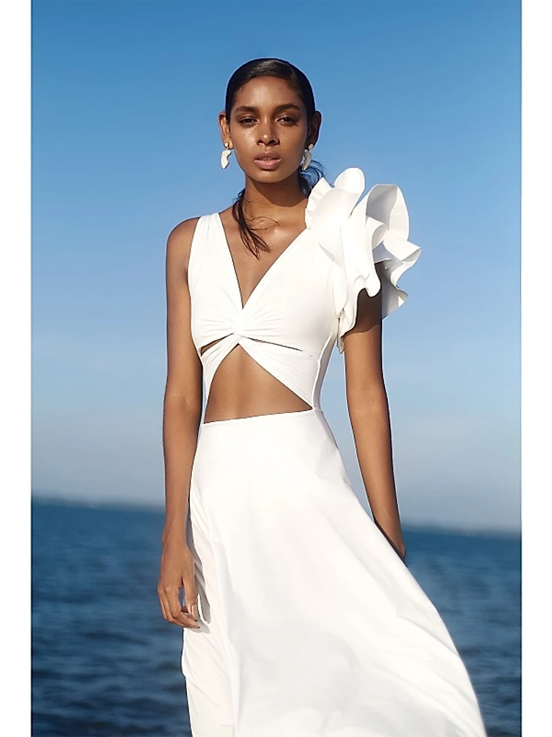 Blanca Ruffle Maxi Dress