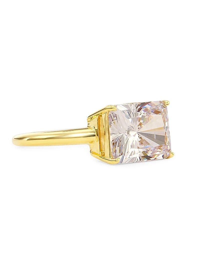 Elevate 18K-Gold-Plated & Cubic Zirconia Ring