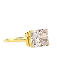 Elevate 18K-Gold-Plated & Cubic Zirconia Ring