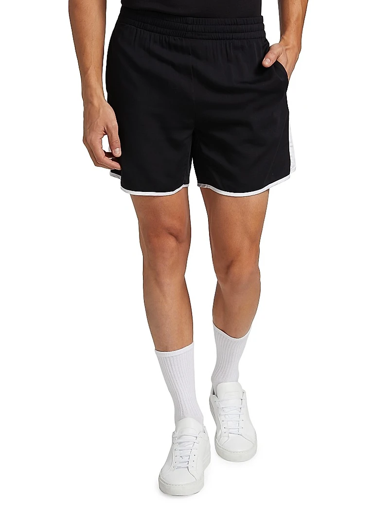 Waiter Elastic Waistband Shorts