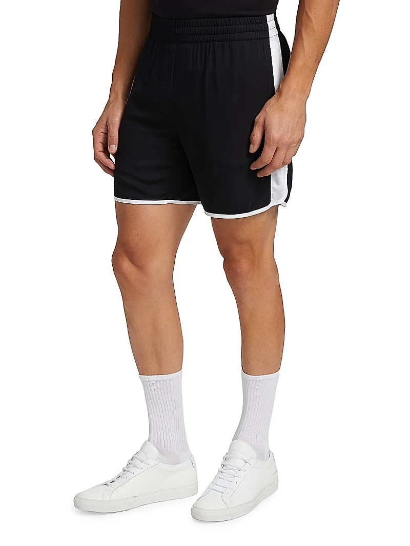 Waiter Elastic Waistband Shorts