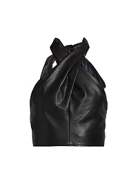 Kai Vegan Leather Halter Top