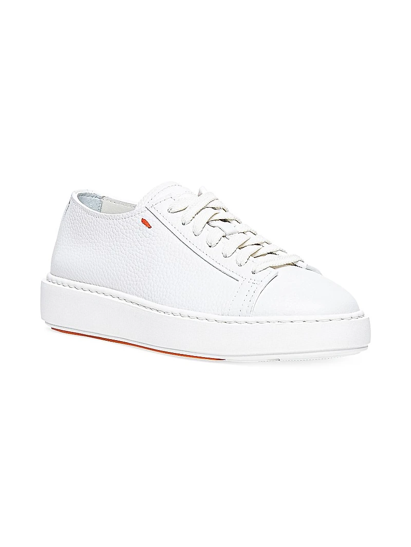 Leather Low-Top Sneakers