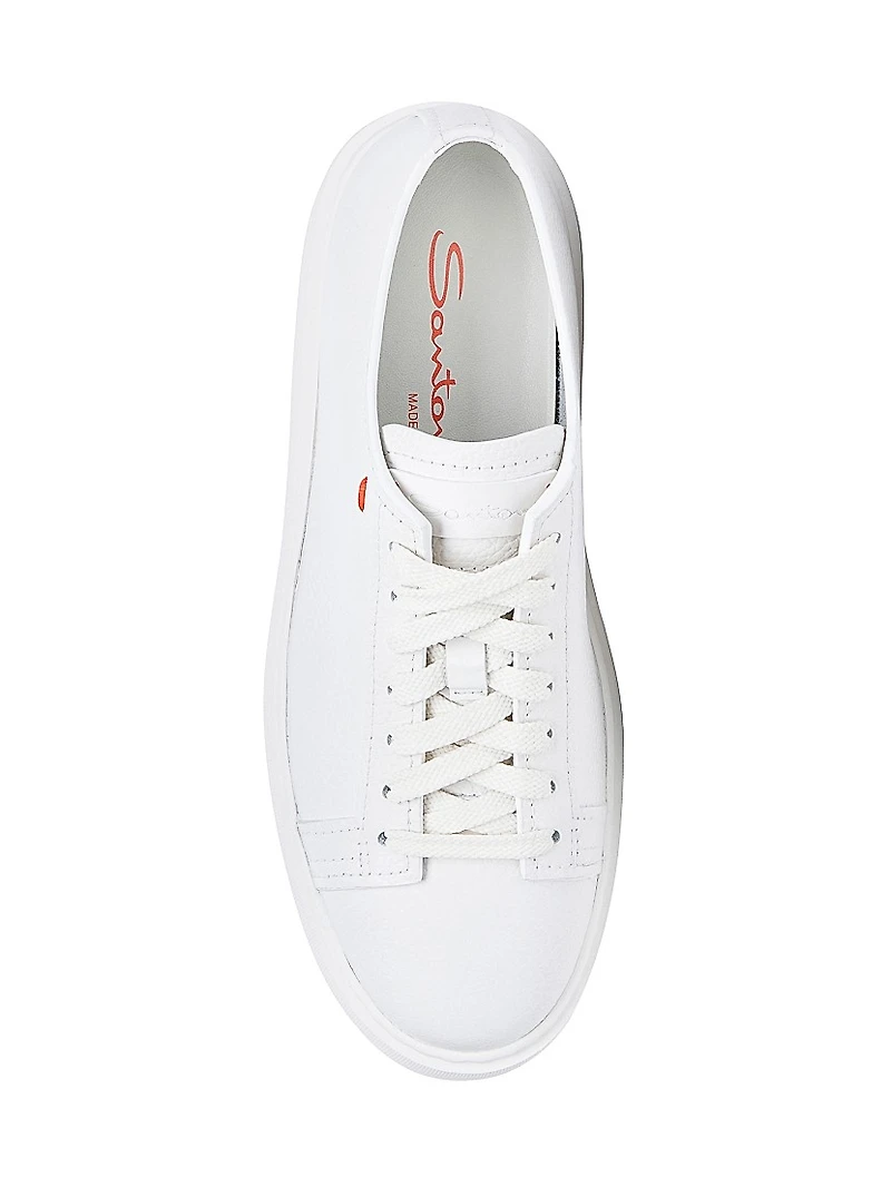 Leather Low-Top Sneakers
